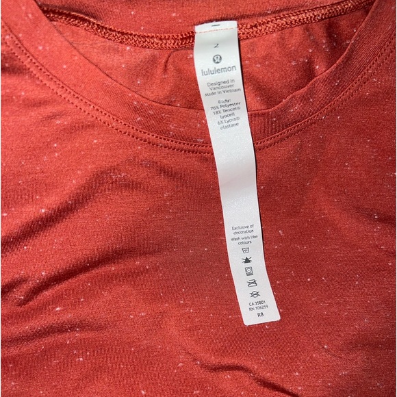 NWOT LULULEMON RED SPECKLED DRESS SHORT SLEEVE - Picture 5 of 8